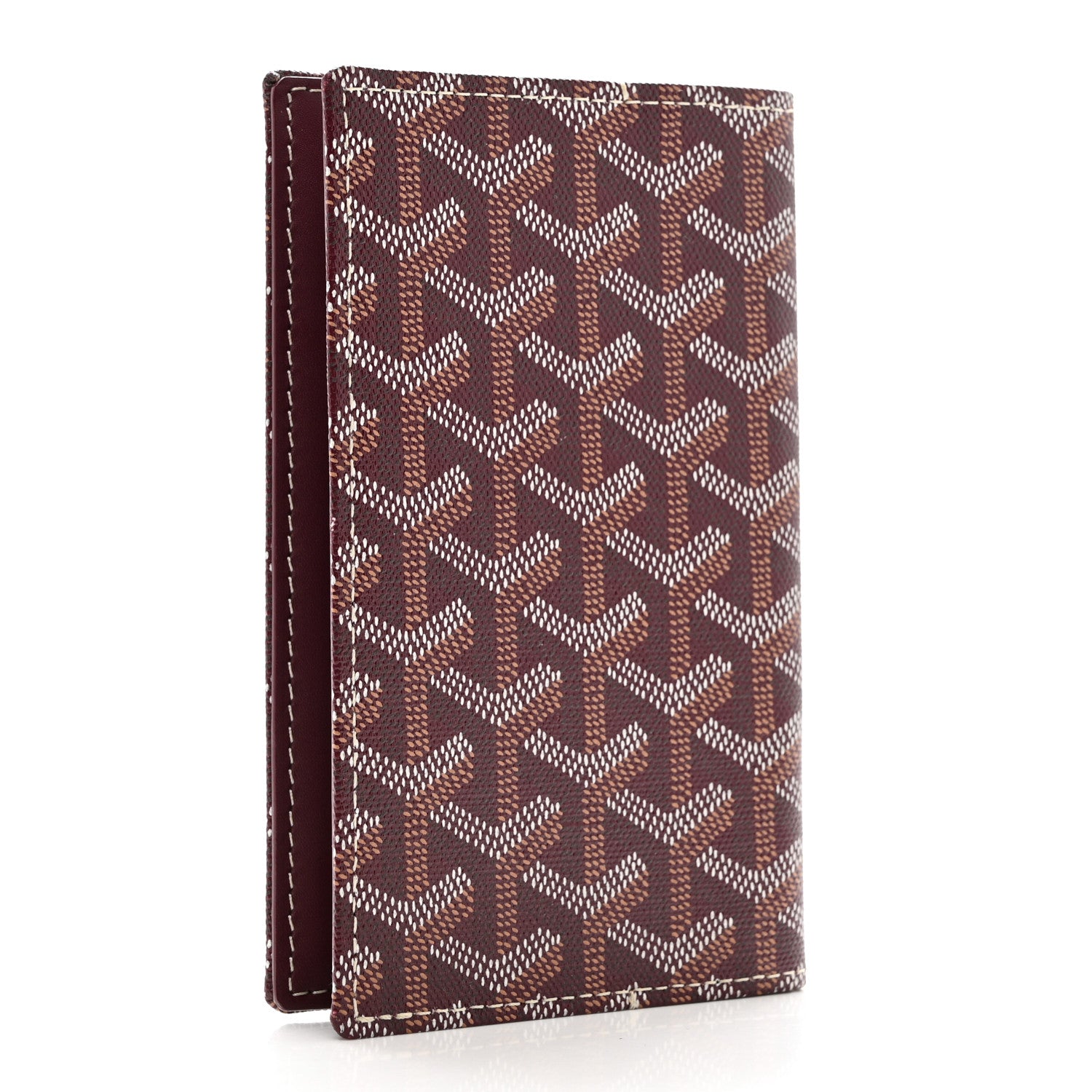 Goyard Goyardine Passport Holder Burgundy 3 of 6