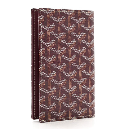 Goyard Goyardine Passport Holder Burgundy 3 of 6
