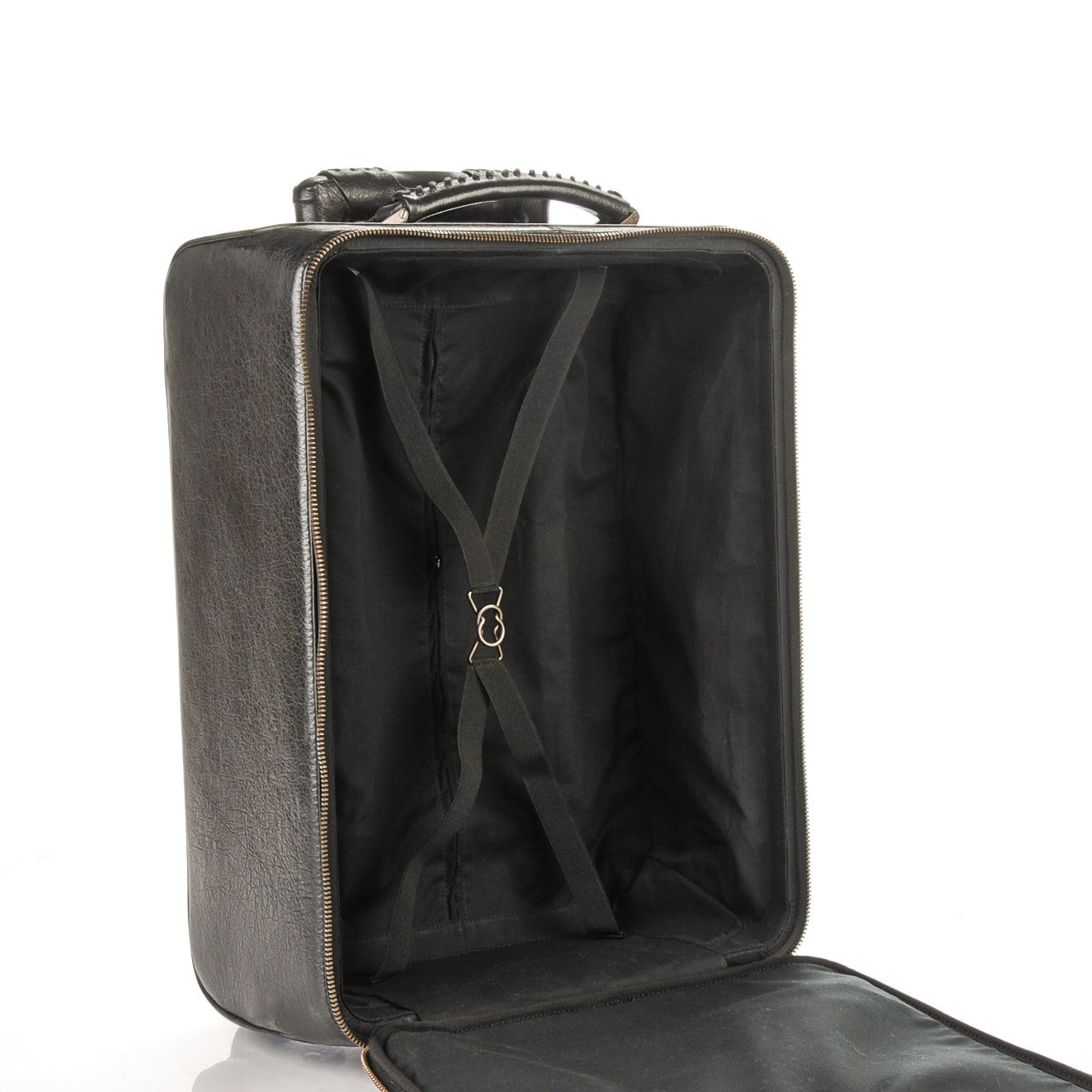 Balenciaga Agneau Classic Hardware Voyage Carry On Trolley Black 5 of 8
