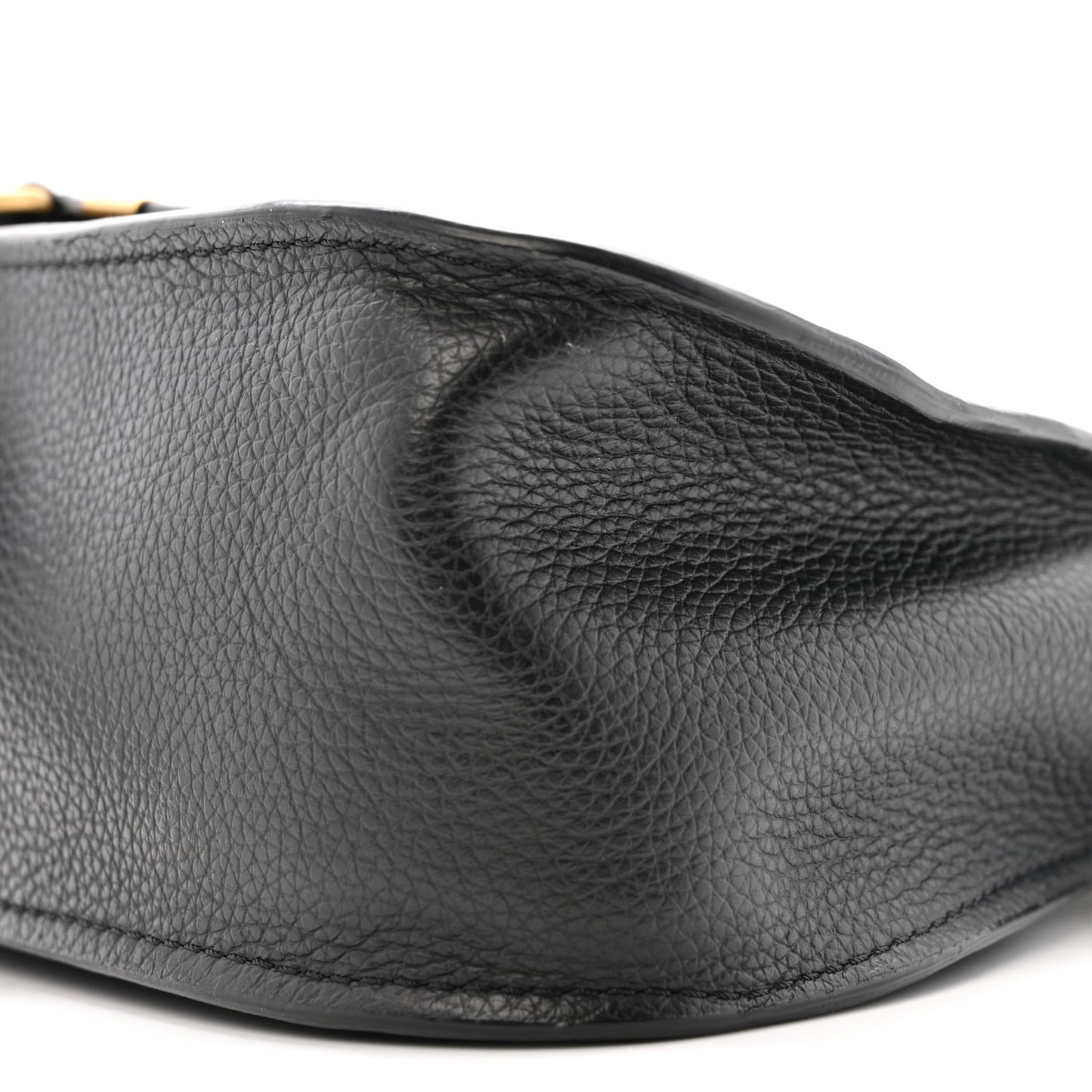 Calfskin Small Marcie Satchel Black
