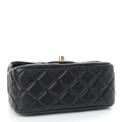Chanel Lambskin Quilted Mini Pearl Crush Flap Black 4 of 9