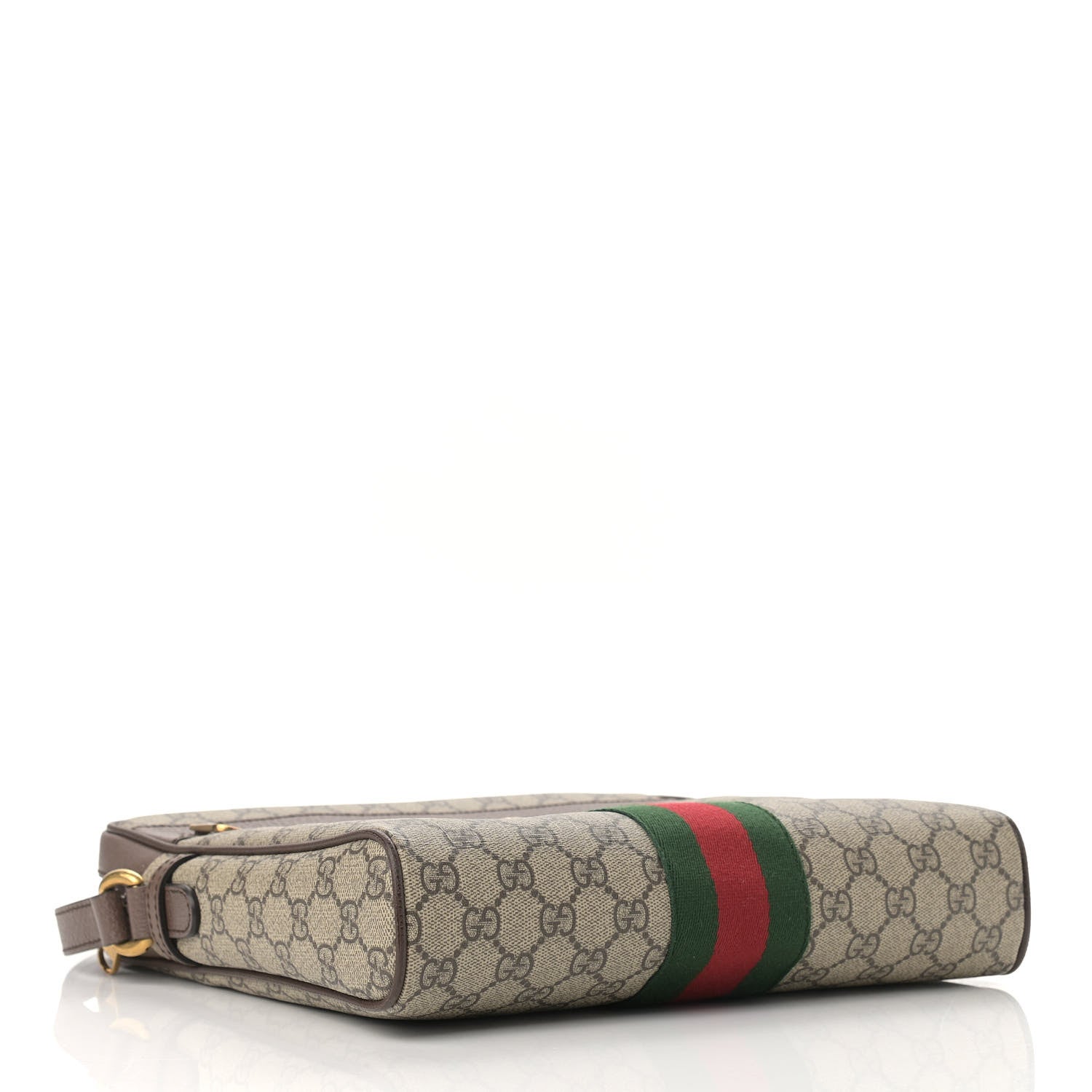 Gucci GG Supreme Monogram Web Medium Ophidia Messenger Bag Brown 4 of 10