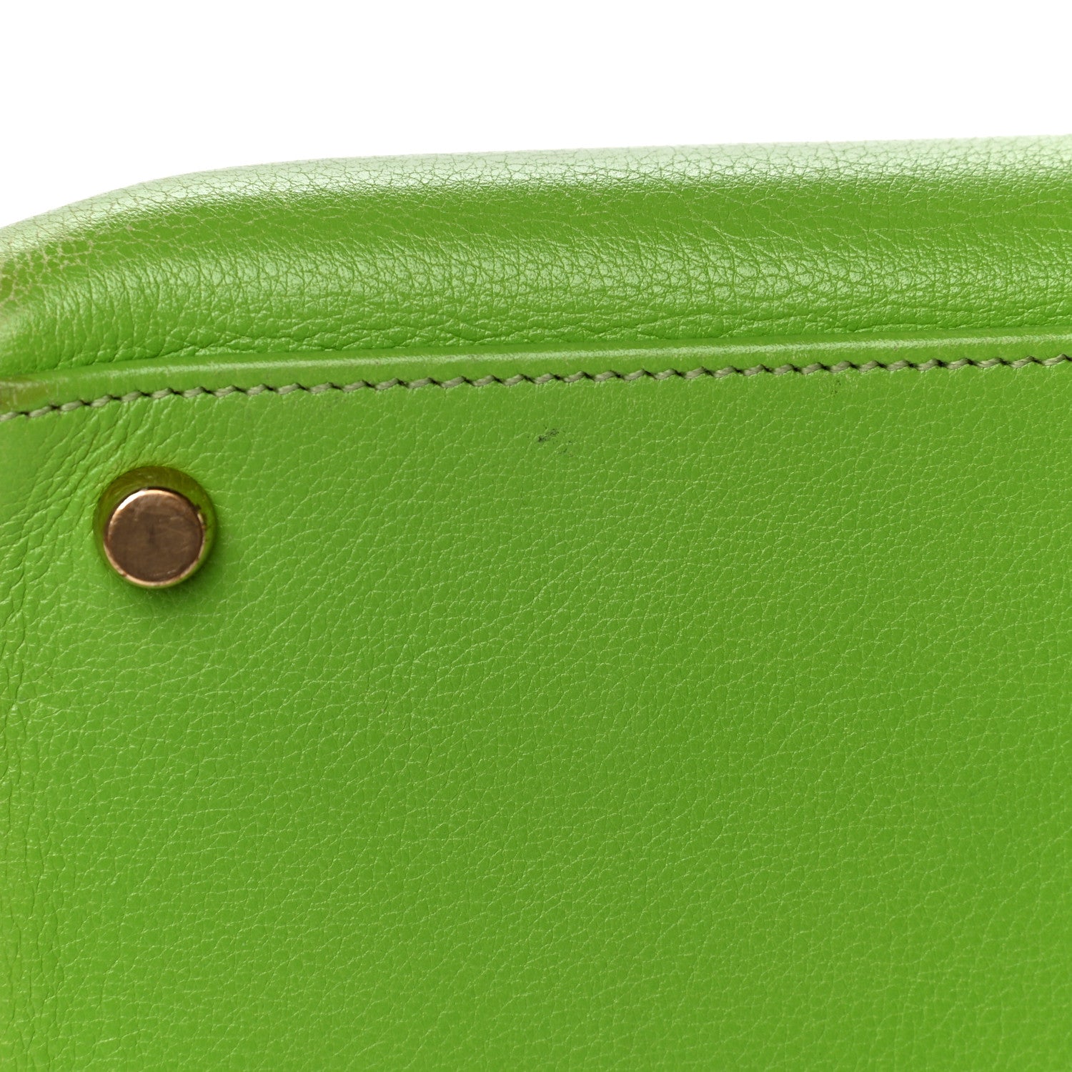 Hermes Veau Gulliver Kelly Retourne 32 Vert Cru 23 of 25