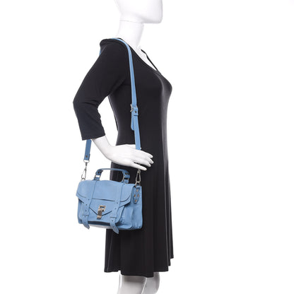 Proenza Schouler Lambskin Tiny PS1 Satchel Paris Sky 2 of 10