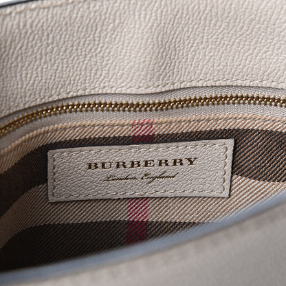 Burberry Soft Grain Calfskin Small Buckle Tote Limestone 4 of 12