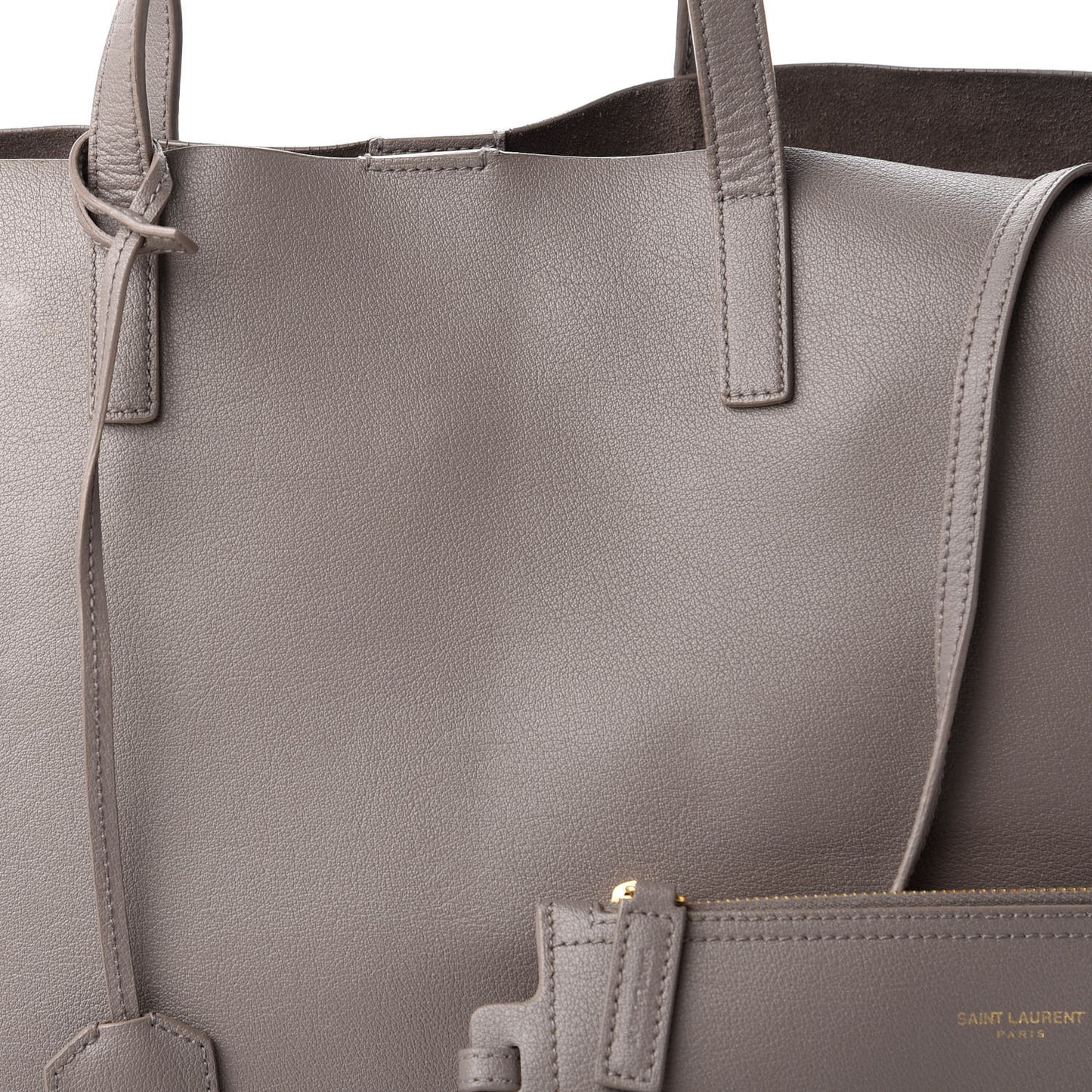 Calfskin Large Shopping Tote Earth