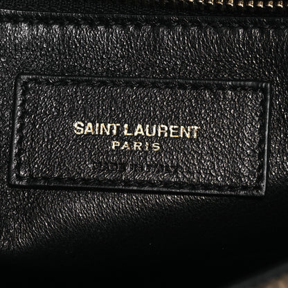 Saint Laurent Suede All-Over Monogram Crossbody Burgundy 7 of 13
