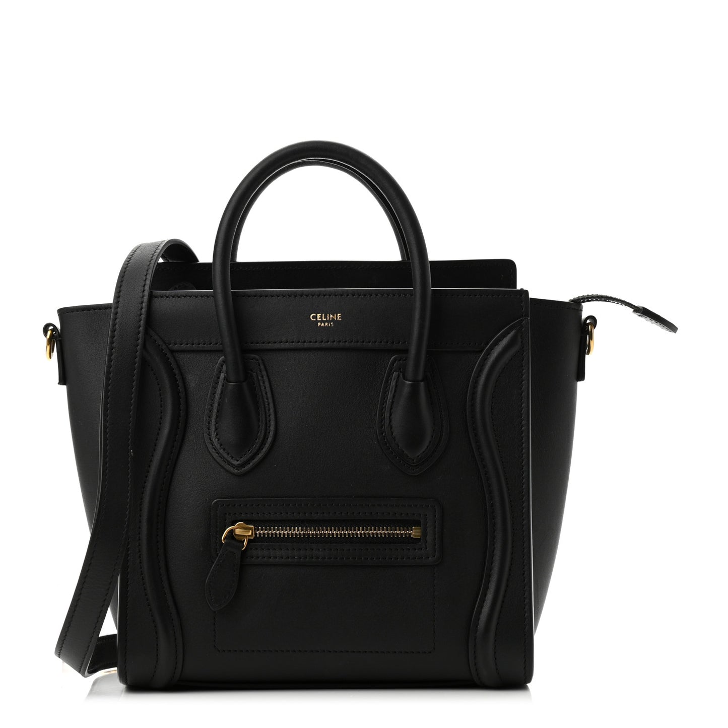 Smooth Calfskin Nano Luggage Black