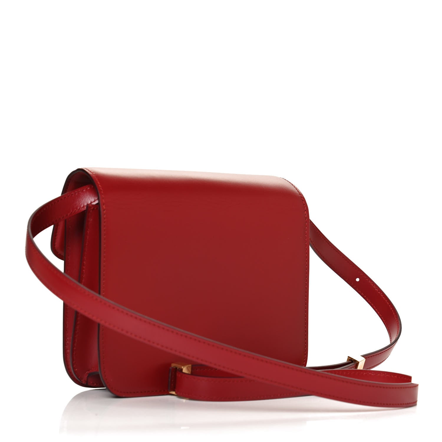 Celine Box Calfskin Teen Classic Box Flap Bag Red 2 of 9