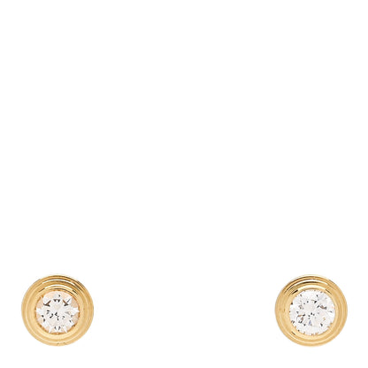 Cartier 18K Yellow Gold Diamond D'Amour Earrings 1 of 5