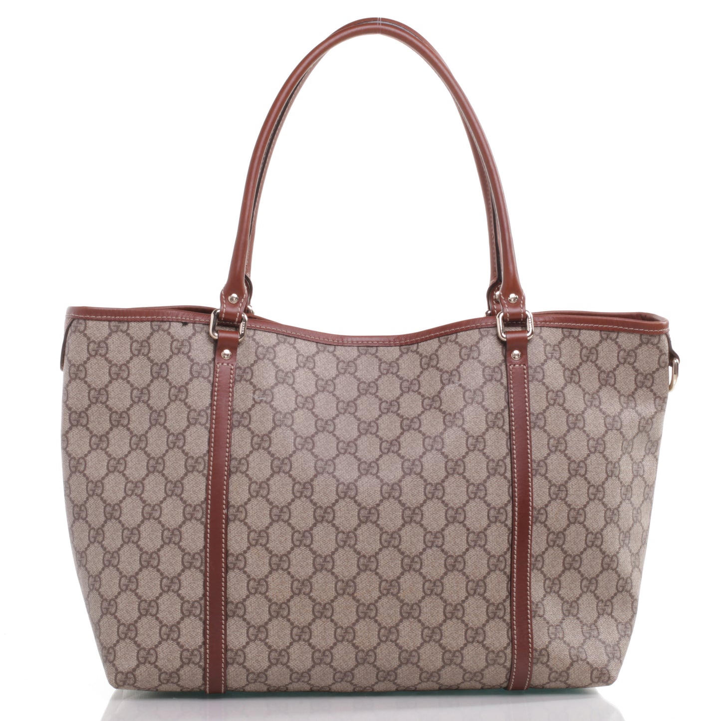 GG Plus Monogram Medium Joy Tote Brown