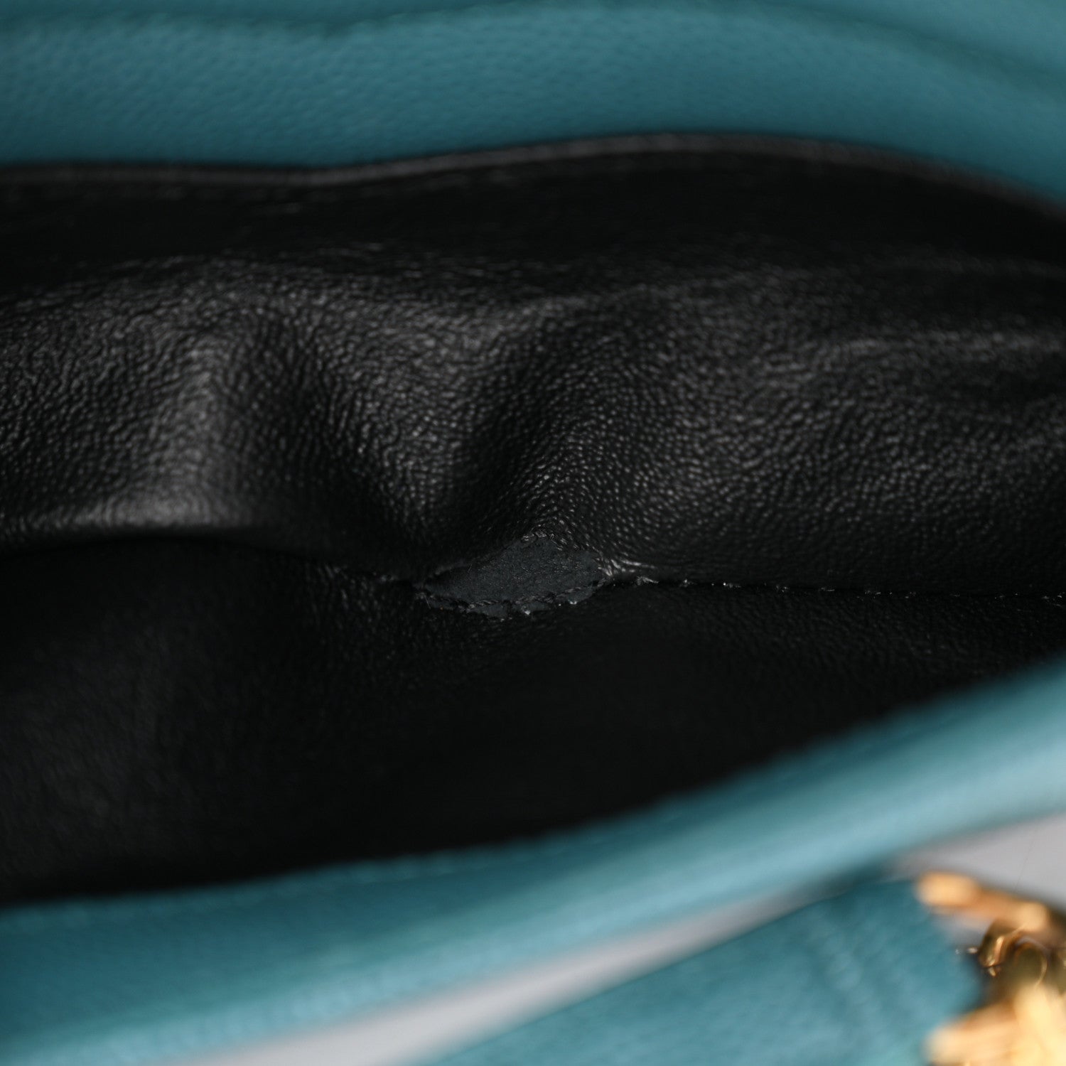 Saint Laurent Grain De Poudre Matelasse Monogram Mini Lou Camera Bag Blue Vert 12 of 12