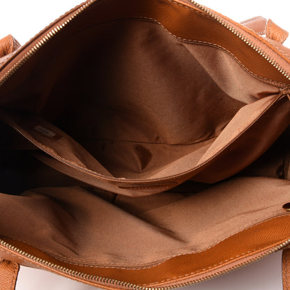 Chanel Grained Calfskin Duffle Bag Beige 5 of 14