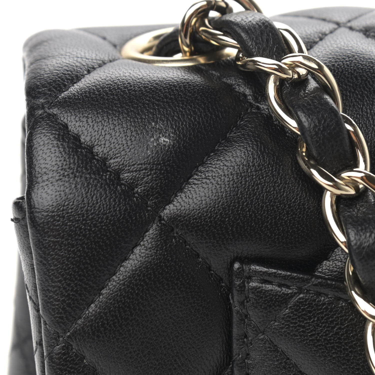 Chanel Lambskin Quilted Mini Rectangular Flap Black 11 of 12