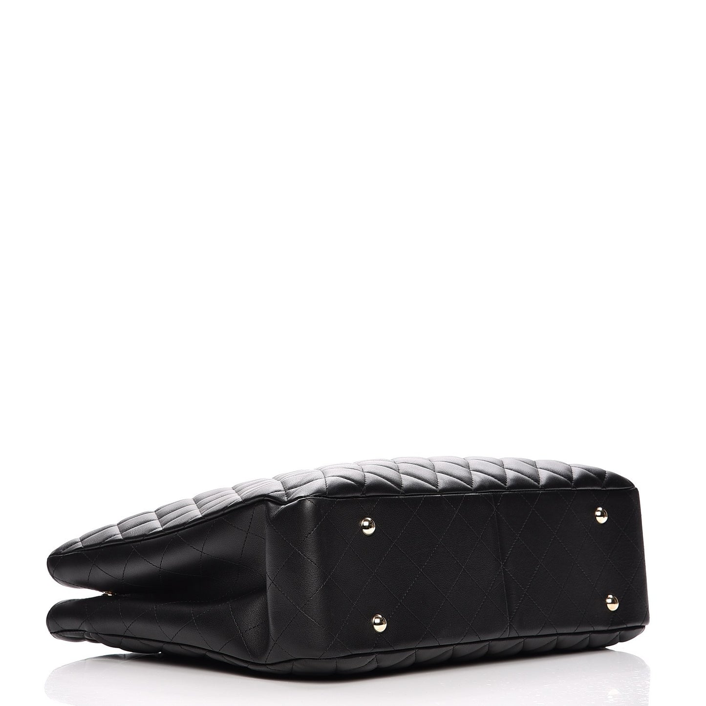 Calfskin Quilted Timeless Tote Black