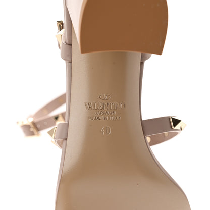 Valentino Garavani Calfskin Rockstud 60mm City Sandals 40 Poudre 6 of 12