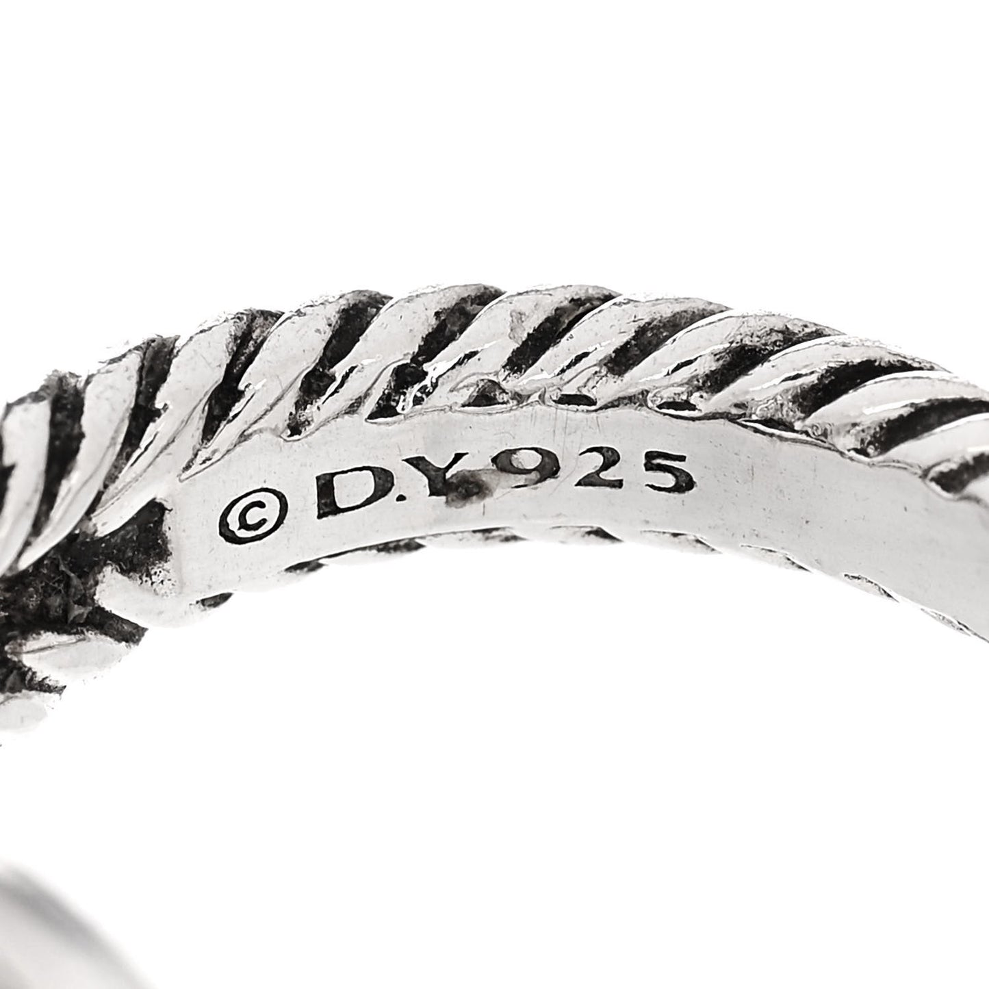 Sterling Silver Diamond 7mm Petite Albion Pave Ring 52 6