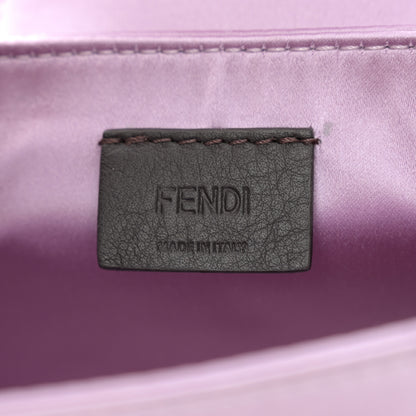 Fendi Silk Satin Mini Cookie Hobo Bag Lilla 6 of 11