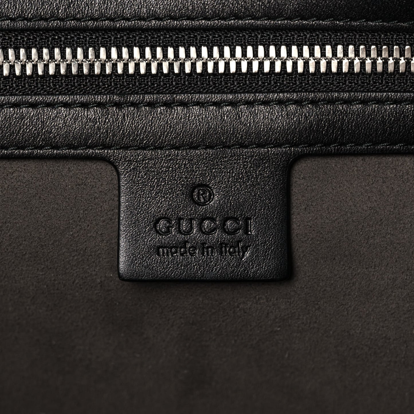 Guccissima Medium Flat Messenger Bag Black