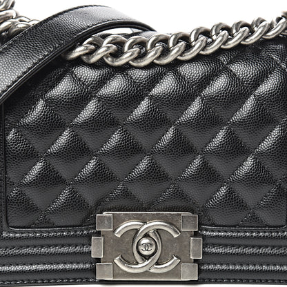 Chanel Caviar Quilted Small Boy Flap Black 8 of 11