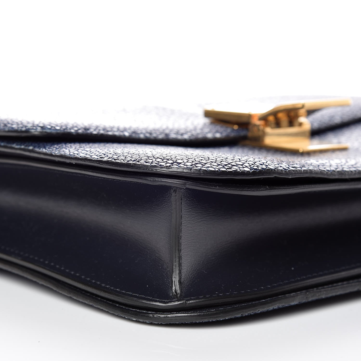 Celine Stingray Medium Classic Box Flap Bag Navy 5 of 10