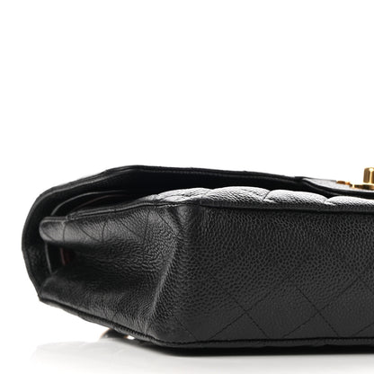 Chanel Caviar Quilted Medium Double Flap Black 9 of 13