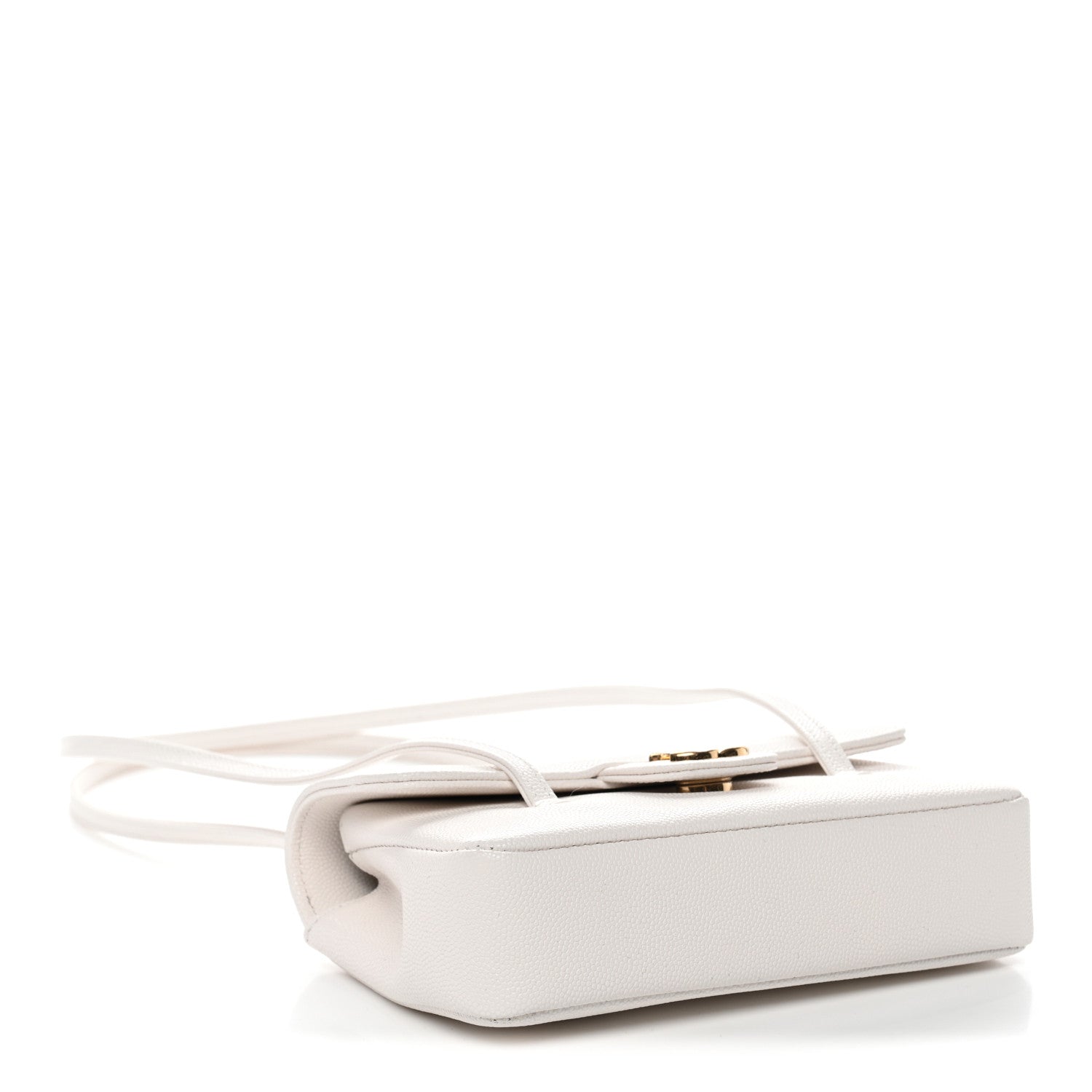 Chanel Shiny Caviar Mini Preppy Coco Shoulder Bag White 1873211