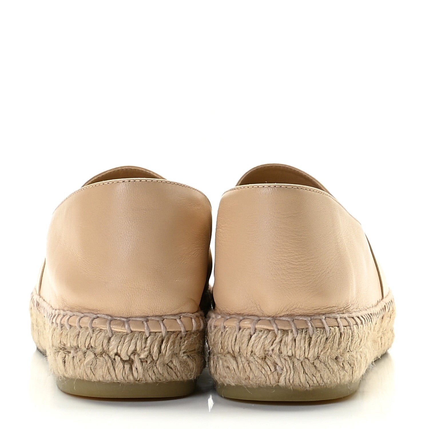 Chanel Lambskin CC Espadrilles 41 Beige Black 6 of 13