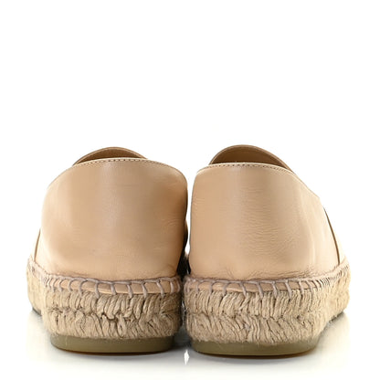 Chanel Lambskin CC Espadrilles 41 Beige Black 6 of 13