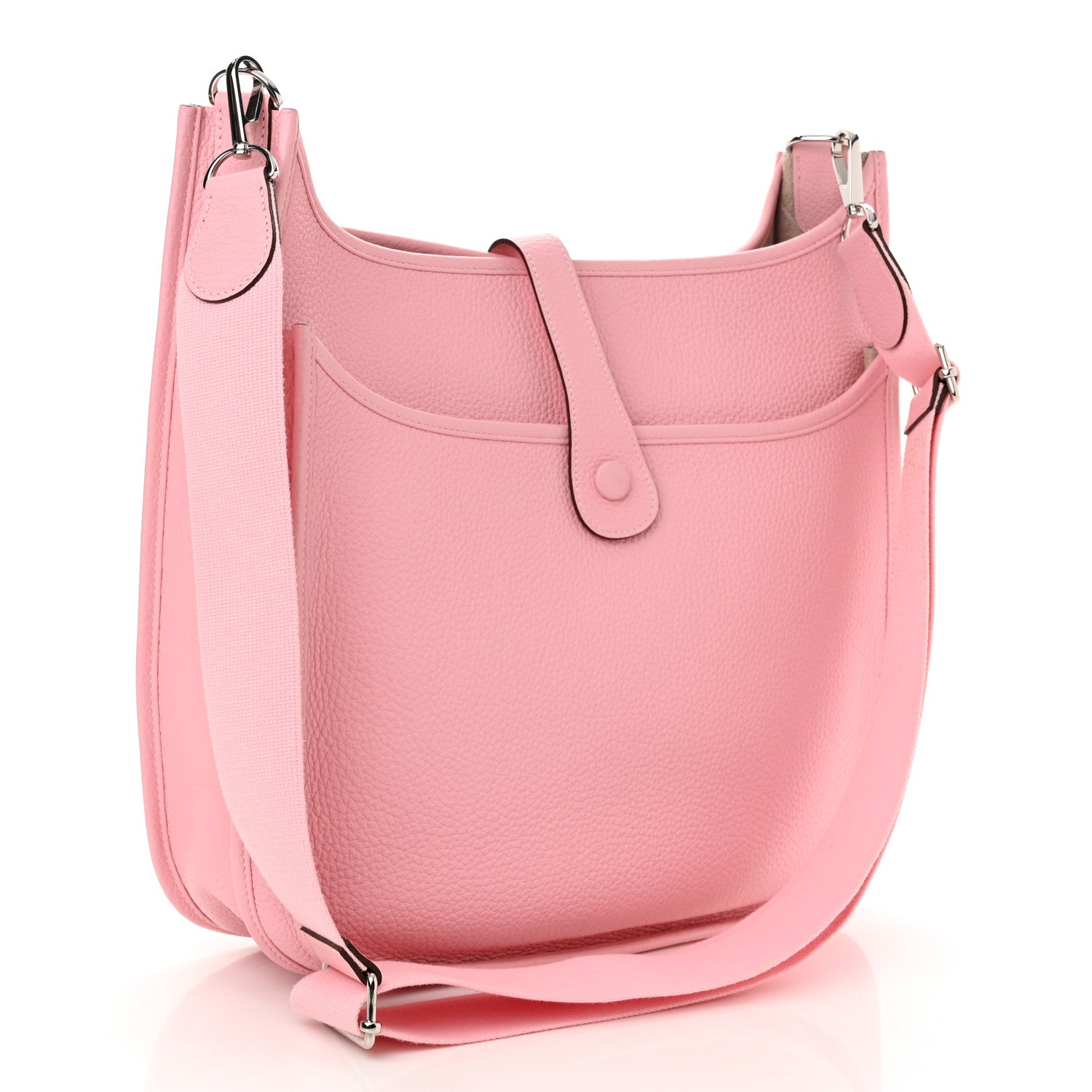 Hermes Taurillon Clemence Evelyne III PM Rose Sakura 3 of 10