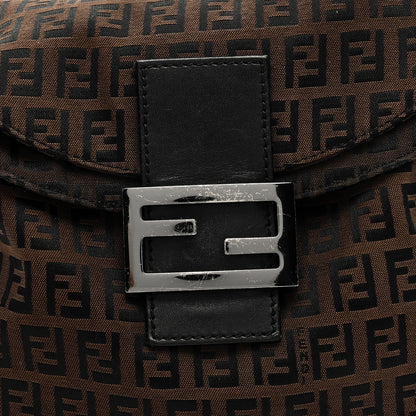 Fendi Zucchino Vitello Mama Baguette Black Moro 7 of 9