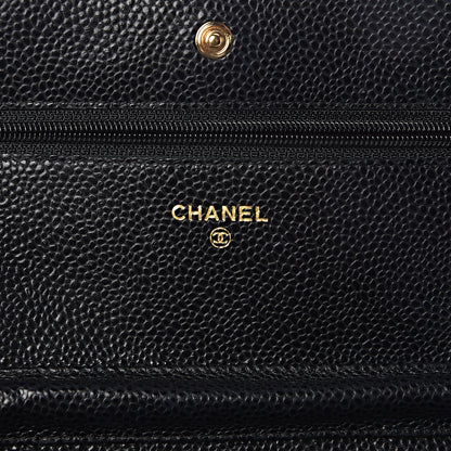 Chanel Caviar Quilted Wallet On Chain WOC Black 6 of 11