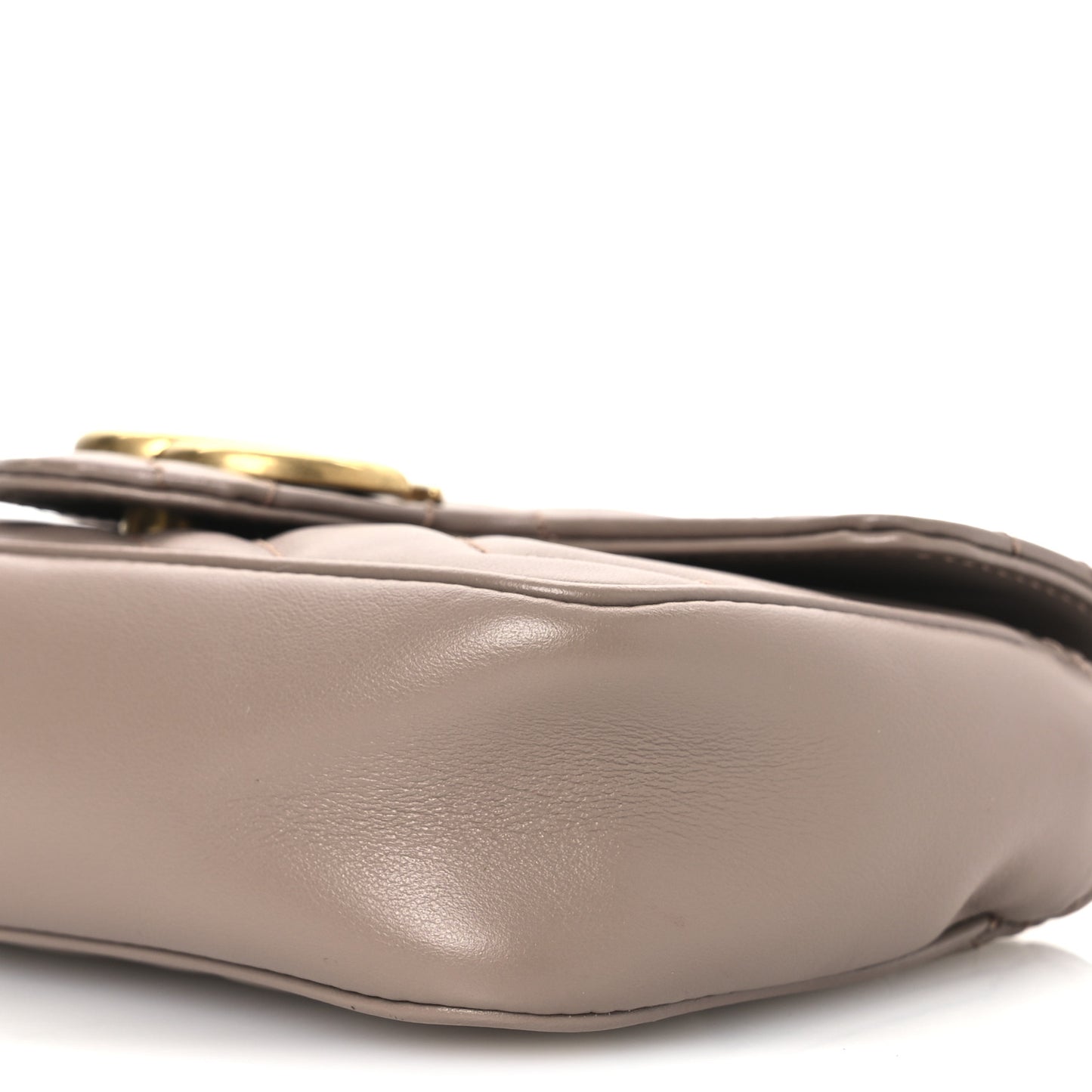 Calfskin Matelasse Super Mini GG Marmont Shoulder Bag Porcelain Rose