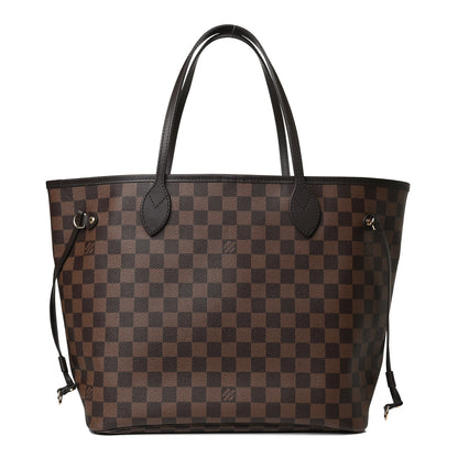 Louis Vuitton Damier Ebene Neo Neverfull MM Rose Ballerine 1 of 10