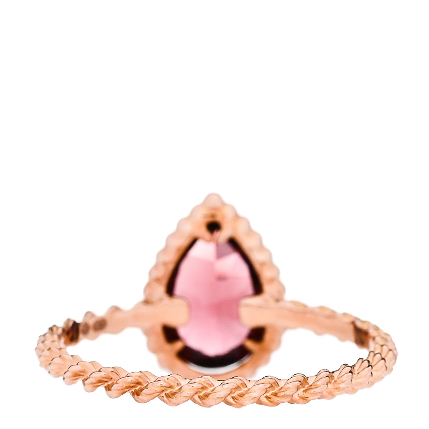 Boucheron 18K Rose Gold Rhodolite Small Serpent Boheme Ring 59 8.75 3 of 7