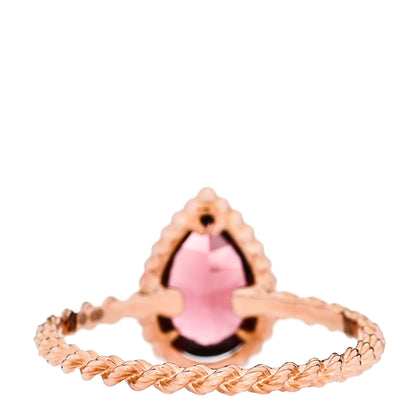 Boucheron 18K Rose Gold Rhodolite Small Serpent Boheme Ring 59 8.75 3 of 7