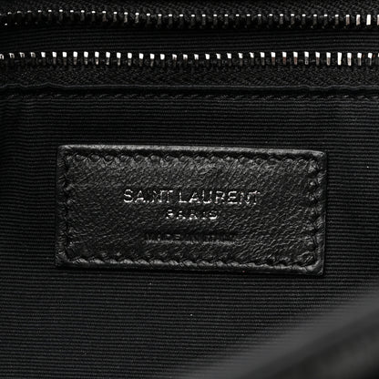 Saint Laurent Crinkled Calfskin Matelasse Monogram Medium Niki Chain Satchel Black 6 of 8