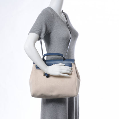 Hermes Toile Herbag PM 30 Navy and Natural 2 of 9