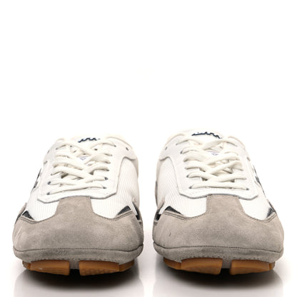 Louis Vuitton Suede Calfskin Mesh Rally Sneakers 8.5 Grey White 3 of 11