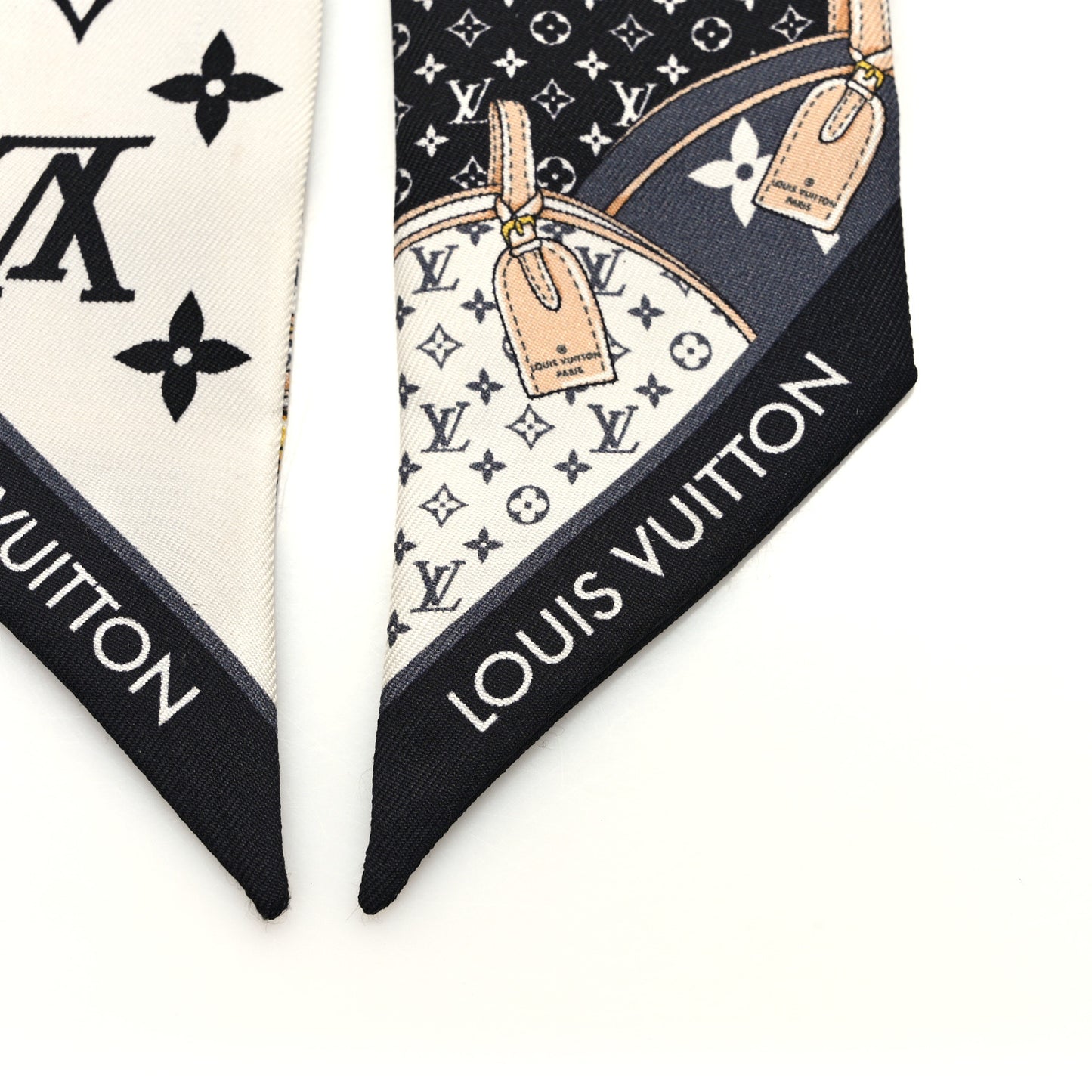 Silk Monogram Lets Go BB Bandeau Black