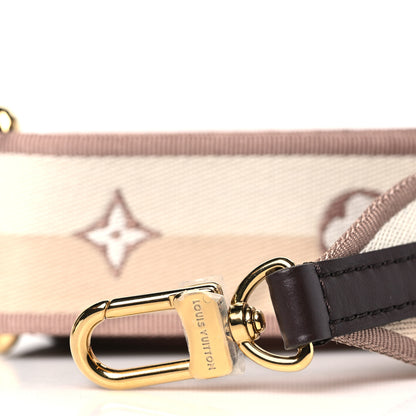 Louis Vuitton Jacquard Speedy Bandouliere 20 Shoulder Strap Beige Brown 3 of 3