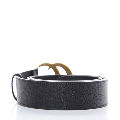 Gucci Textured Calfskin Double G 40mm Belt 100 40 Black 3 of 6