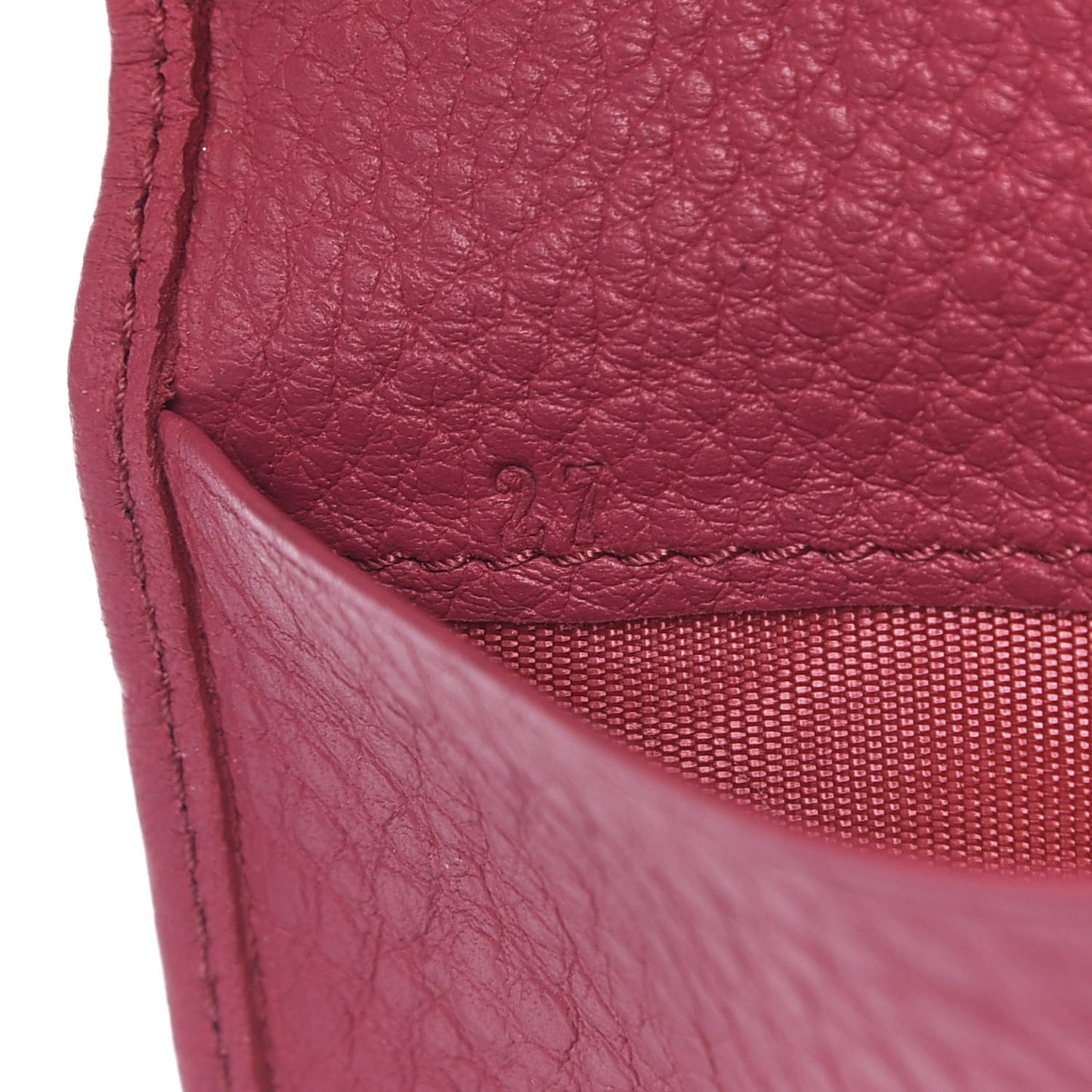 Vitello Grain 6 Key Holder Peonia