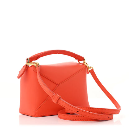 Loewe Calfskin Mini Puzzle Edge Bag Vivid Orange 3 of 11