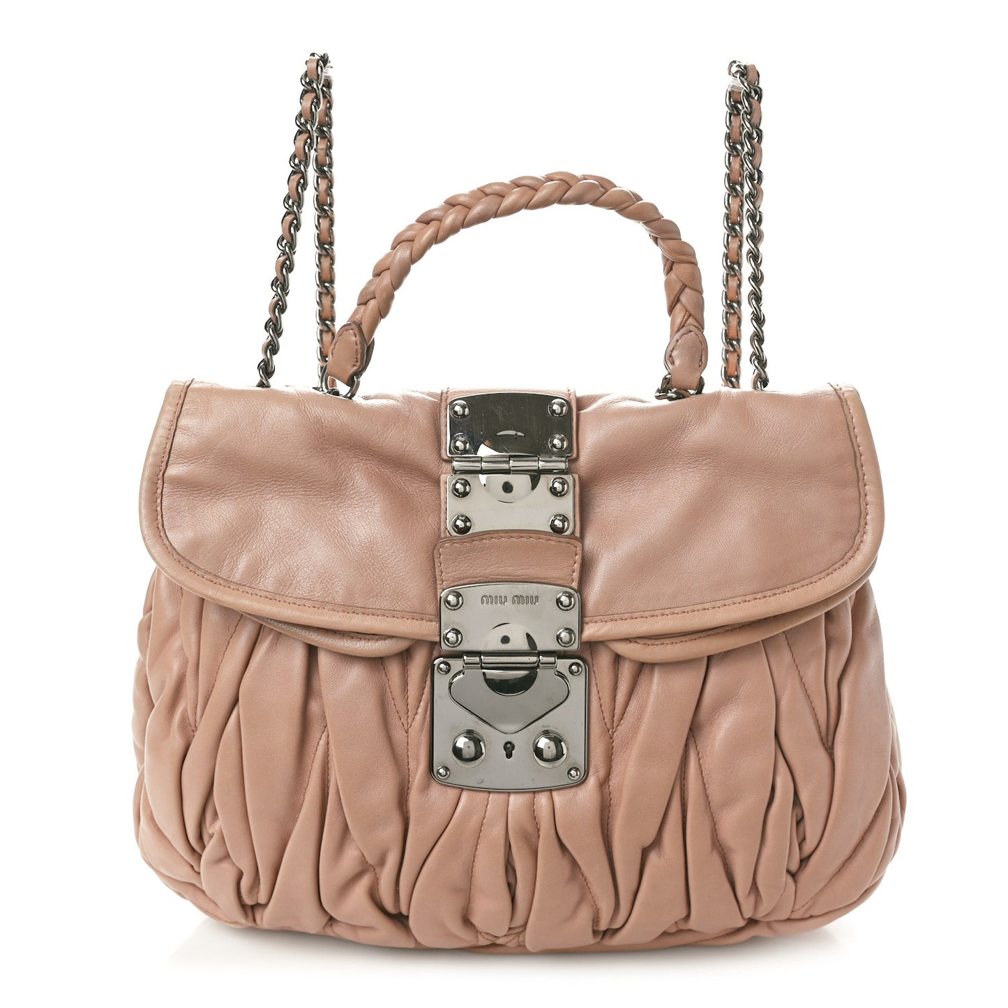Nappa Matelasse Coffer Hobo Cammeo