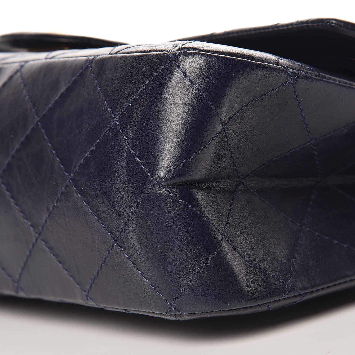 Chanel Aged Calfskin Quilted 2.55 Reissue 227 Flap Dark Blue 10 of 11