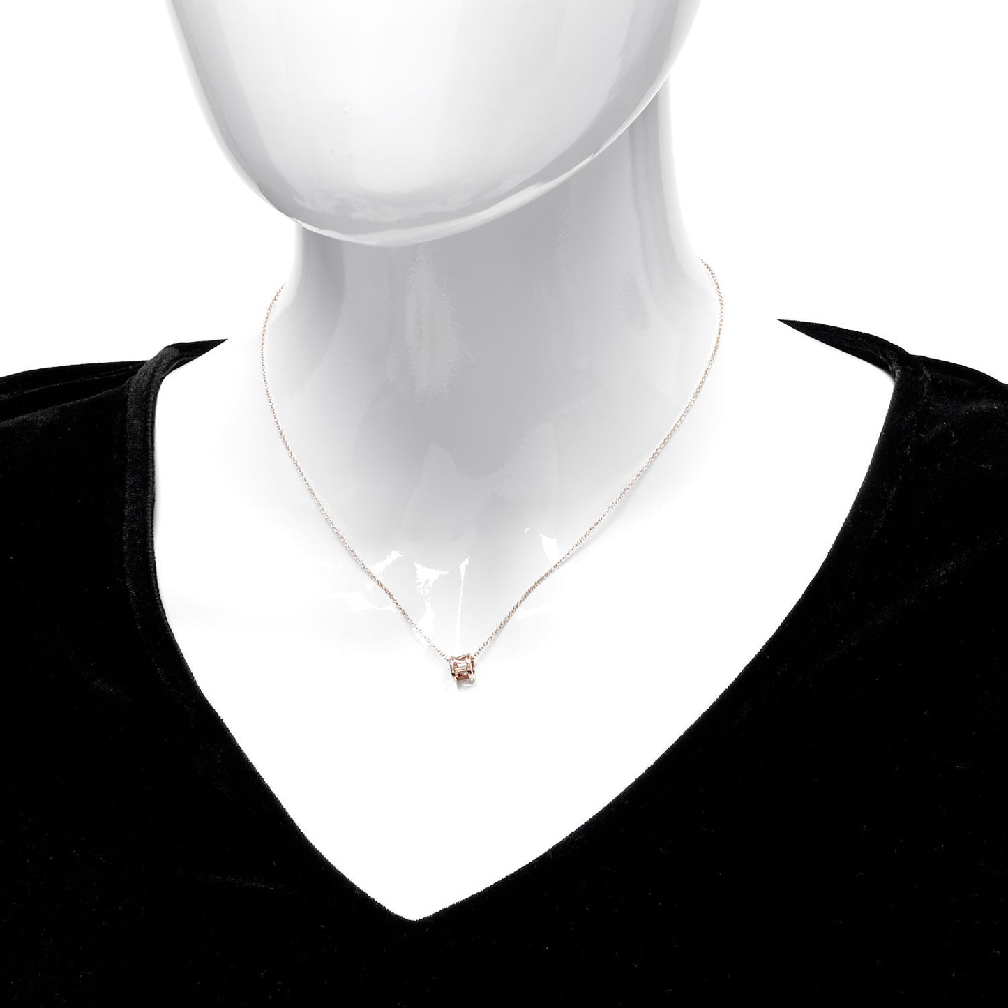 18K Rose Gold Atlas Open Pendant Necklace