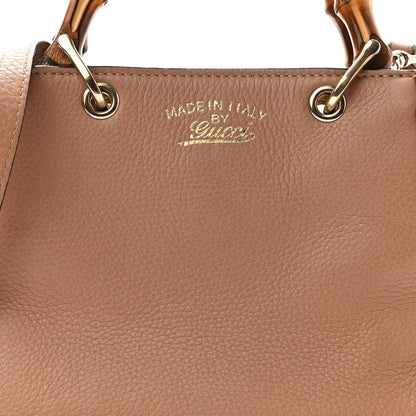 Gucci Cellarius Calfskin Mini Bamboo Shopper Tote Camelia 8 of 10