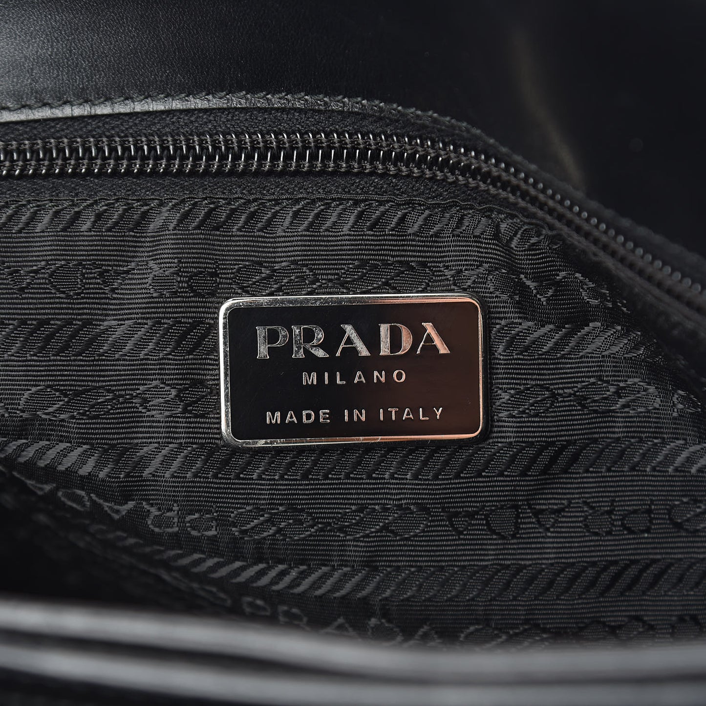 Jacquard Logo Tote Black