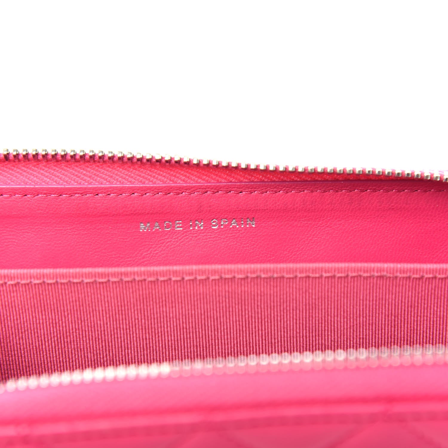 Chanel Lambskin Quilted Small Zip Around Wallet Pink 7 of 9